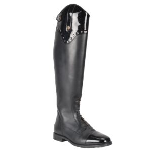 Leren rijlaarzen Mondoni Keighley rijlaars zwart