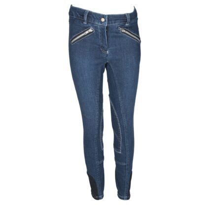 RIJBROEKEN Mondoni Jeans kinder rijbroek jeans