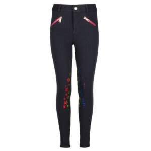 RIJBROEKEN Mondoni Unicorn jr rijbroek donkerblauw