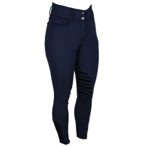 RIJBROEKEN Mondoni Softshell high waist rijbroek KG donkerblauw