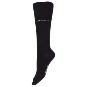 Paardrijsokken Mondoni Basic kniekousen zwart